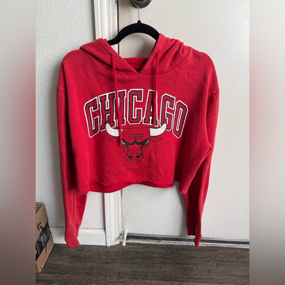 CHICAGO BULLS cropped sweatshirt